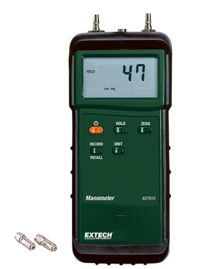 Extech 407910 Heavy Duty Differential Pressure Manometer (29psi)