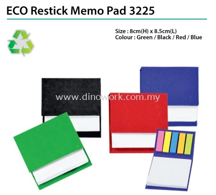 ECO Restick Memo Pad 3225