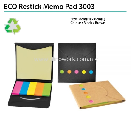 ECO Restick Memo Pad 3003