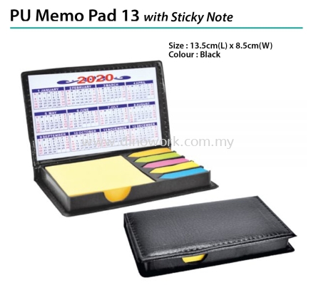 PU Memo Pad 13 with Sticky Note