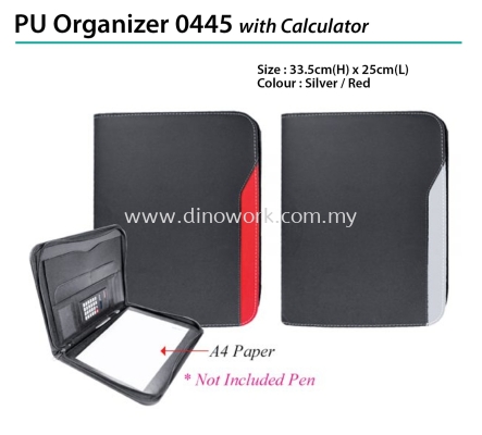 PU Organizer 0445 with Calculator