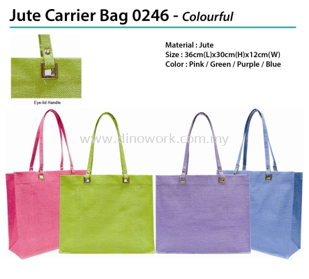 Jute Carrier Bag 0246 - Colourful