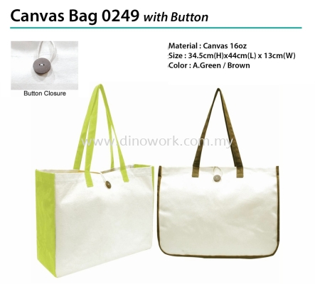 Canvas Bag 0249 with Button