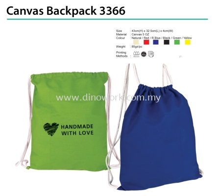 Canvas Backpack 3366