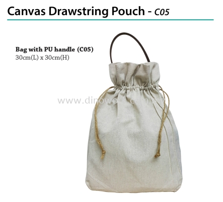 Canvas Drawstring Pouch - C05