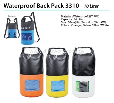 Waterproof Back Pack 3310 - 10 Liter