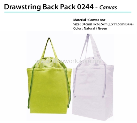 Drawstring Back Pack 0244 - Canvas