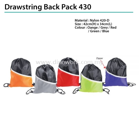 Drawstring Back Pack 430