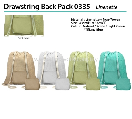 Drawstring Back Pack 0335 - Linenette