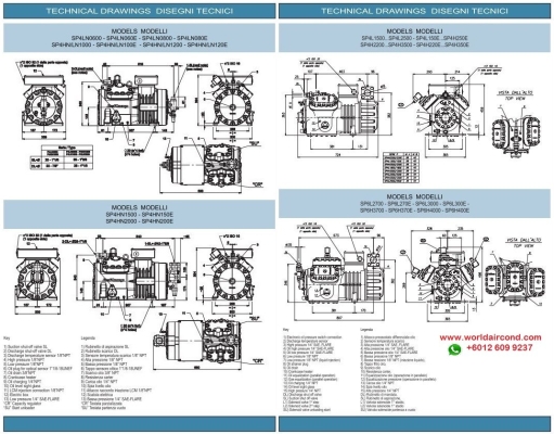 REFCOMP P SERIES SEMI HERMETIC COMPRESSOR DATA