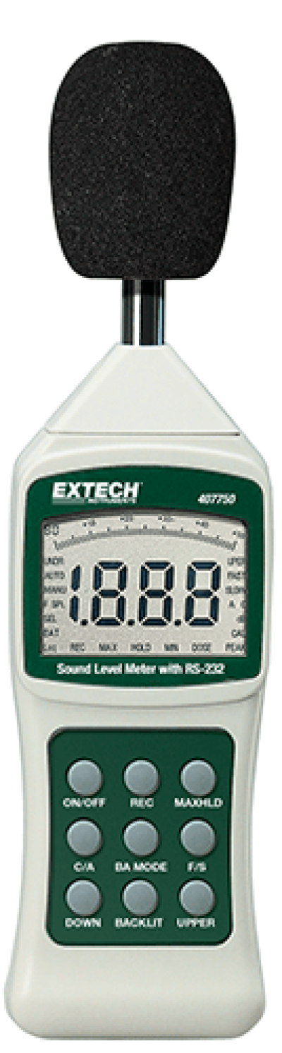 Extech 407750 Sound Level Meter with PC Interface