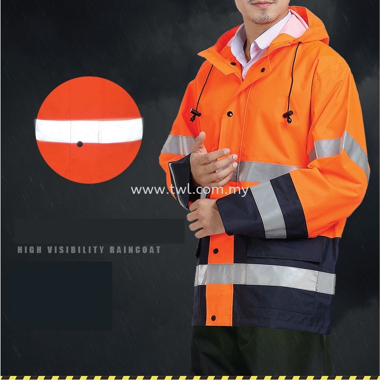 RJ006 Visibility Raincoat 