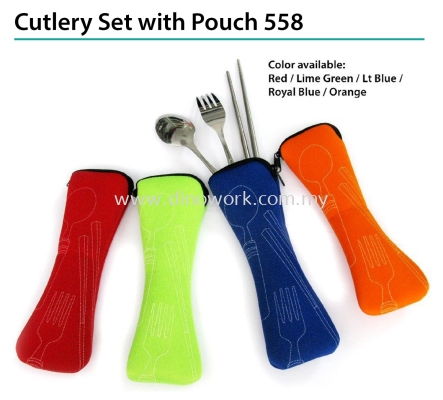 Cutlery Set with Pouch 558