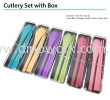 Cutlery Set with Box Cutlery / Straw Set Household