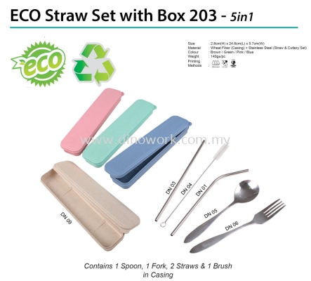 ECO Straw Set with Box 203 - 5in1