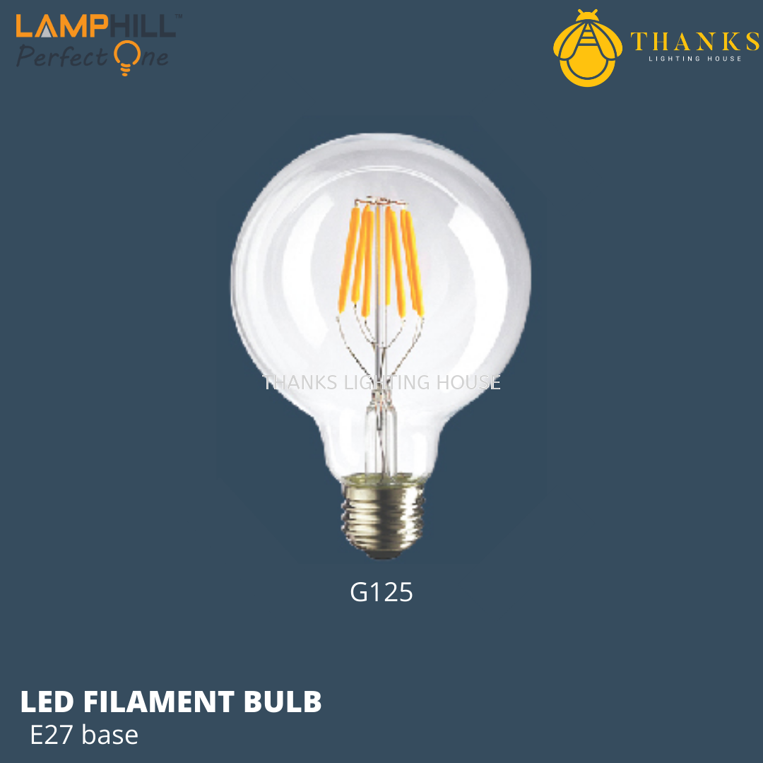 G125 E27 LED Filament Bulb