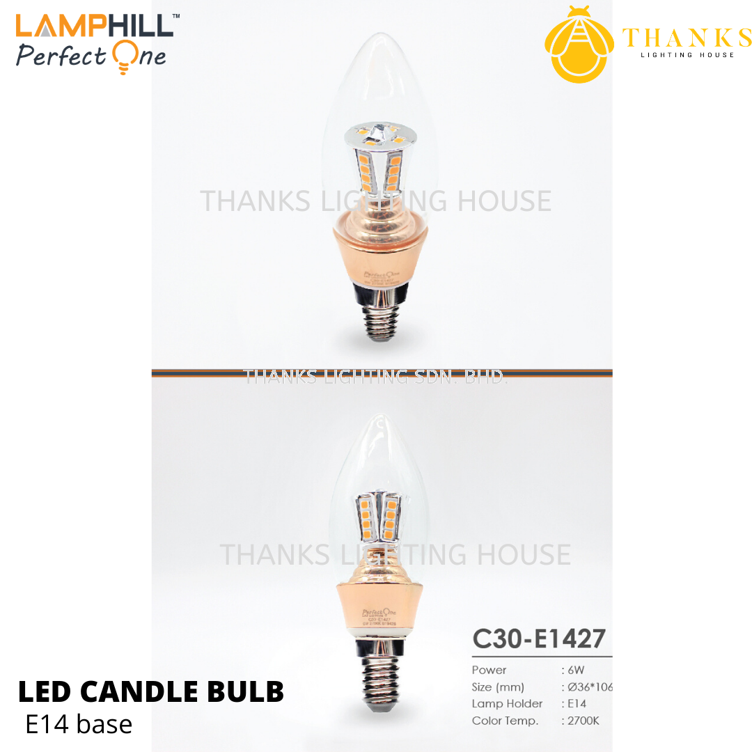 C30 E27 LED Candle Bulb