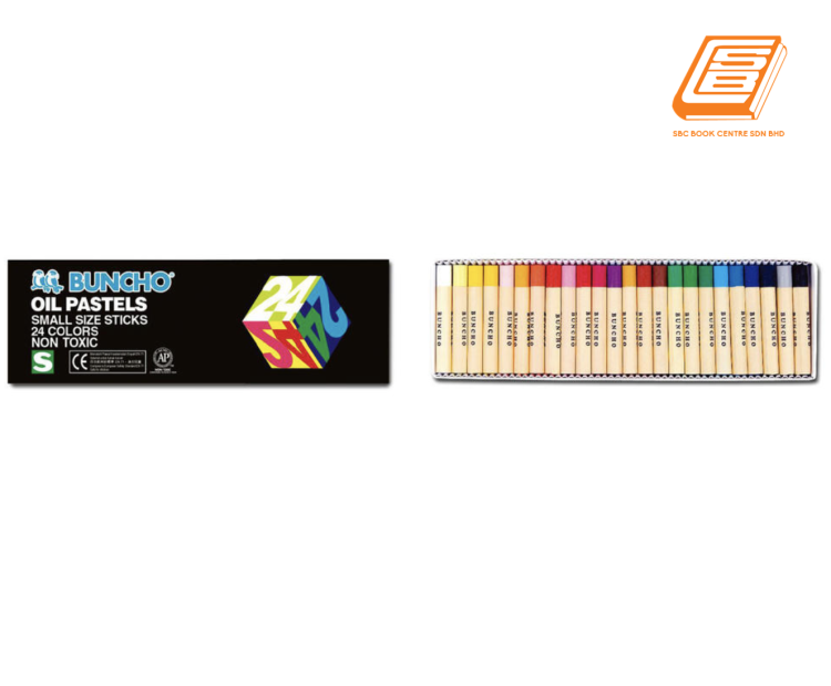 Buncho 24 Colors Oil Pastels 