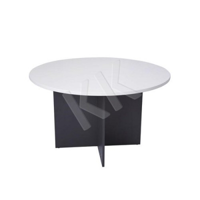 Light Grey & Dark Grey Round Discussion Table 1000W