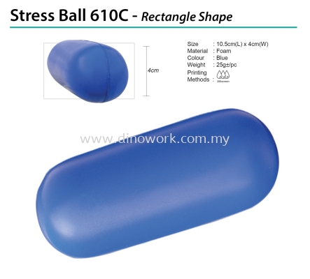 Stress Ball 610C - Rectangle Shape