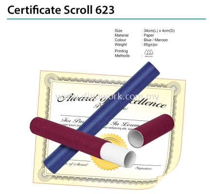 Certificate Scroll 623