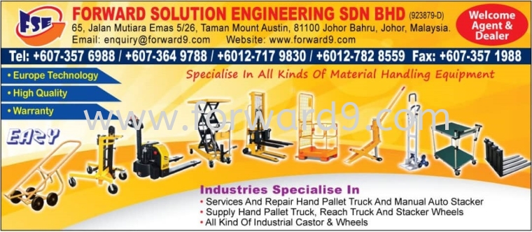 Material Handling Equipment Johor Bahru  Material Handling Equipment Johor Bahru  Others