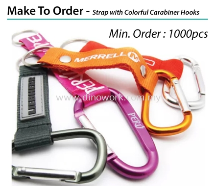 Make To Order - Strap with Colorful Carabiner Hook