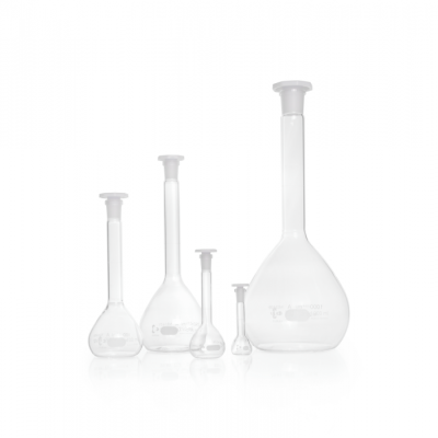 Duran Volumetric Flasks, Class A, with PE Stopper