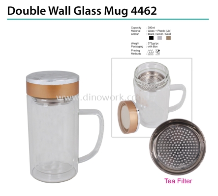 Double Wall Glass Mug 4462