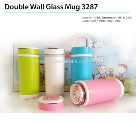 Double Wall Glass Mug 3287