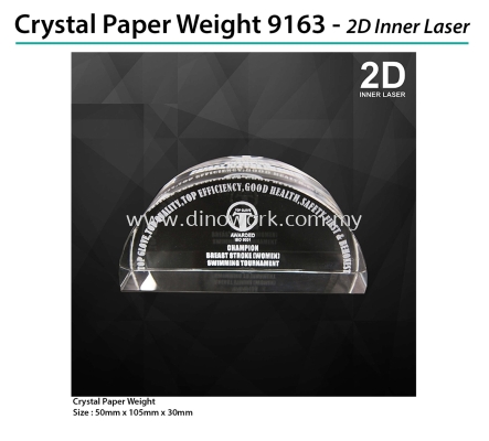 Crystal Paper Weight 9163