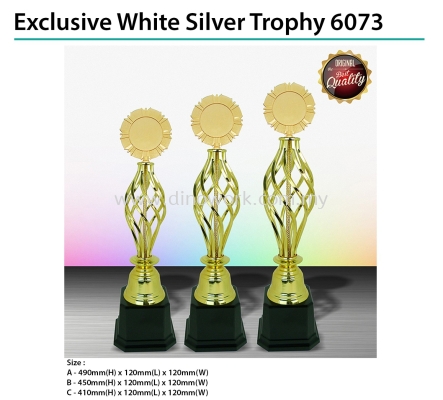 White Silver Trophy 6073