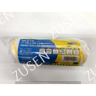 Nietz Yellow Line Paint Roller Refill - 7"