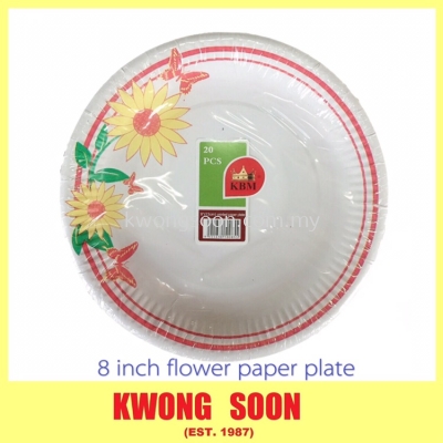 6 7 8 9 Inch Paper Plate Flower