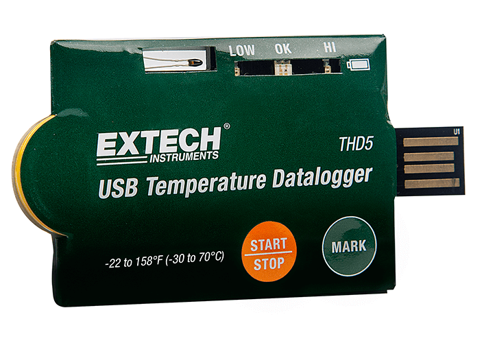 Extech THD5 USB Temperature Datalogger (Pack of 10)