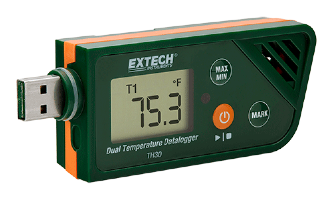 Extech TH30 USB Dual Temperature Datalogger