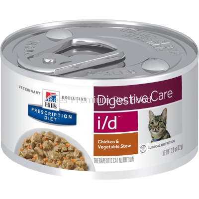 Hill's Prescription Diet i/d Feline CAN Food (Chicken &Vegetable Stew) 156g
