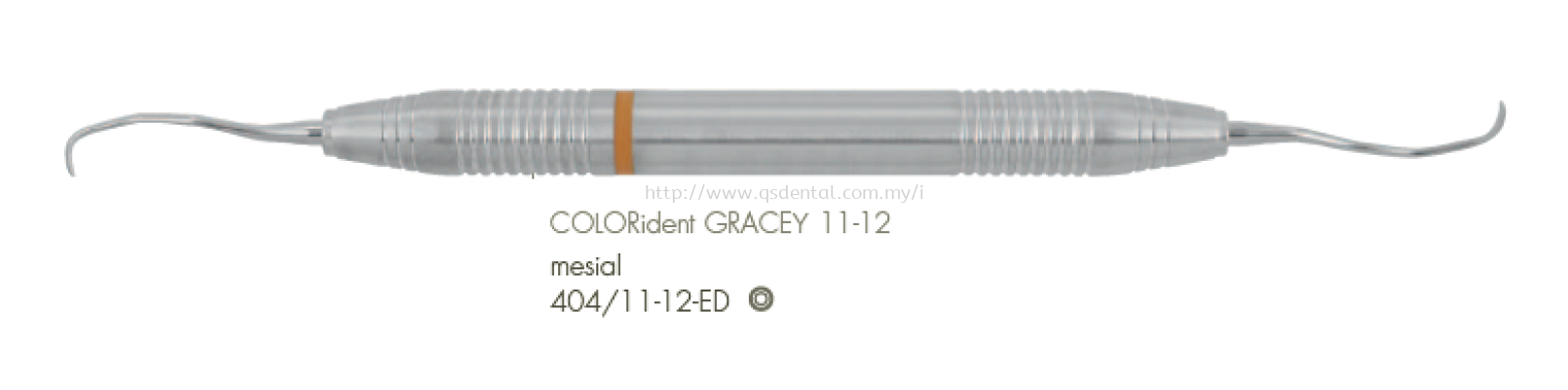 404/11-12-ED 10mm Handle With COLORident Distal No.11-12 Gracey Curettes