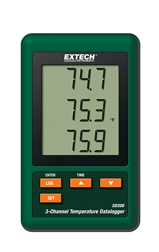 Extech SD200  3-Channel Temperature Datalogger