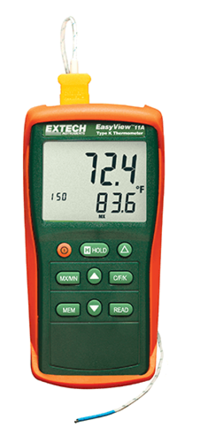 Extech EA11A EasyView™ Type K Single Input Thermometer