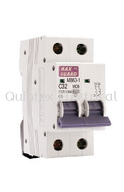 MAXGUARD MB63-1 2P MCB (Miniature Circuit Breaker)