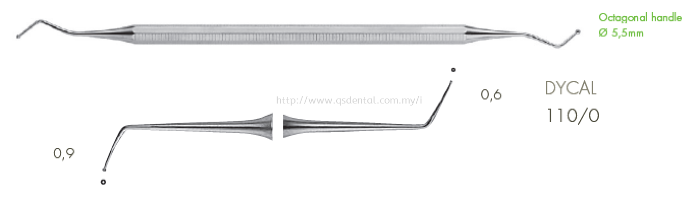 110/0 5.5mm Octagonal Handle Dycal Applicator