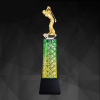 9203 Exclusive Crystal Golf Trophy Golf Trophy  Trophy Series Trophy