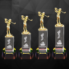 9284 Exclusive Crystal Golf Trophy  Golf Trophy  Trophy Series Trophy