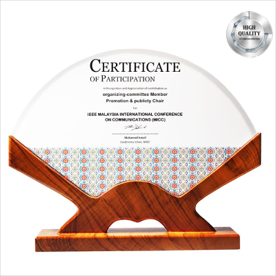 3097 Exclusive Wooden Crystal Plaque