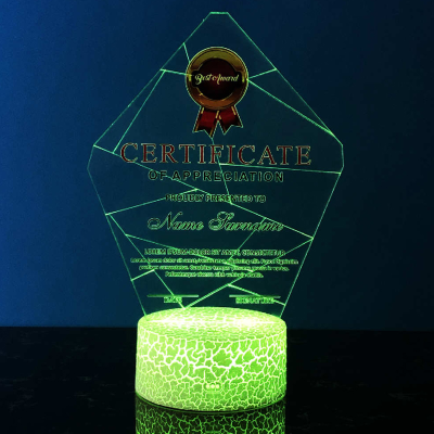 5072 Acrylic LED Lighting Trophy