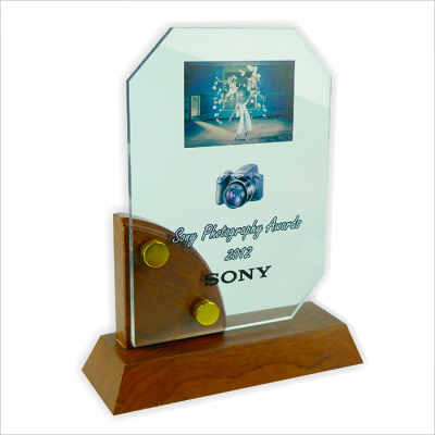 3008 Exclusive Wooden Crystal Plaque