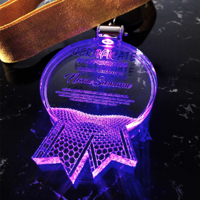 5082 Acrylic Lighting Hanging Medal