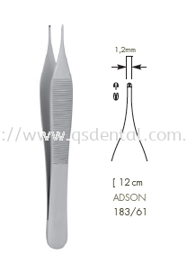 183/61 [12cm Adson 1.2mm Tissue Forceps