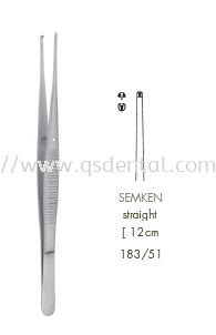 183/51 [12cm SEMKEN Straight Tissue Forceps